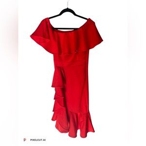 Red valentines dress